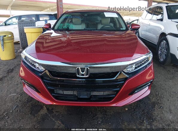1HGCV1F47LA042390 2020 HONDA ACCORD Red Вид задньої частини салону
