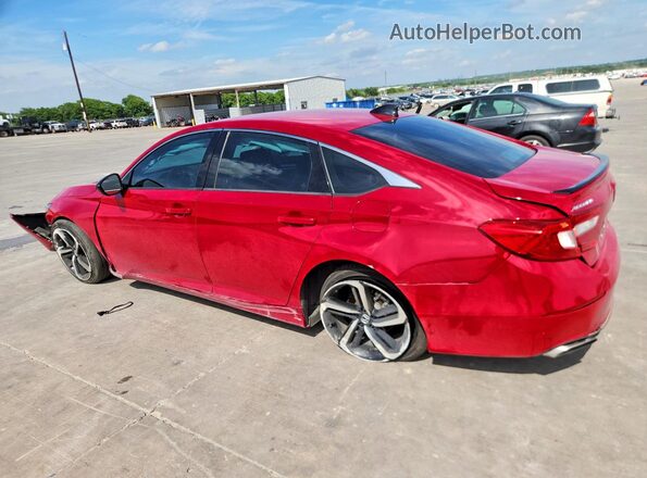 1HGCV1F47MA000254 2021 HONDA ACCORD Red 