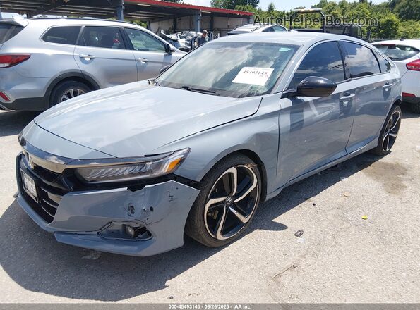 1HGCV1F47MA027969 2021 HONDA ACCORD Teal Передня ліва чверть