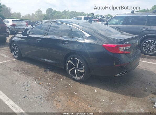 1HGCV1F47MA050247 2021 HONDA ACCORD Black Trasero izquierdo