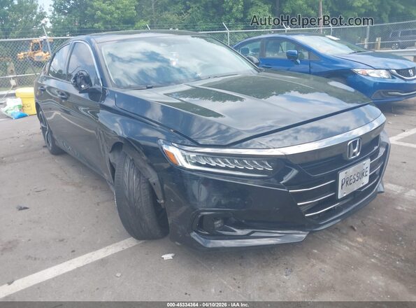 1HGCV1F47MA050247 2021 HONDA ACCORD Black Vista frontal