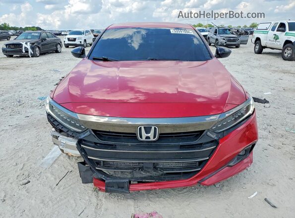 1HGCV1F47MA091395 2021 HONDA ACCORD Red 