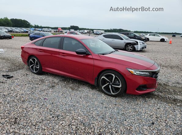 1HGCV1F47MA121687 2021 HONDA ACCORD Красный 
