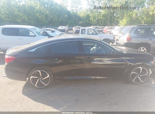 1HGCV1F47NA010168 2022 HONDA ACCORD Black სალონის 360-გრადუსიანი ხედი