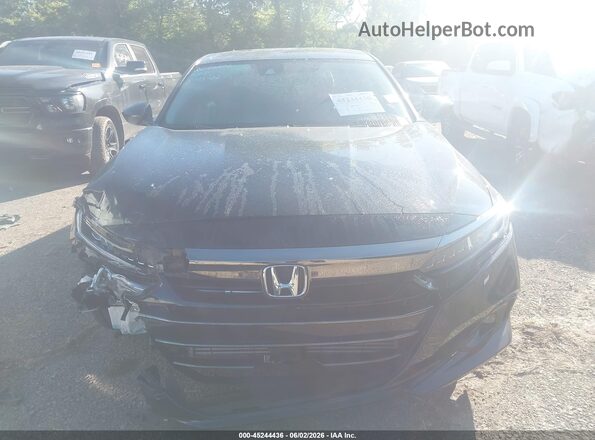 1HGCV1F47NA010168 2022 HONDA ACCORD Black უკანა სალონის ხედი