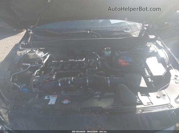 1HGCV1F47NA010168 2022 HONDA ACCORD Black უკანა ხედი