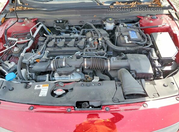 1HGCV1F47NA016195 2022 HONDA ACCORD Red Սալոնի հետևի տեսք
