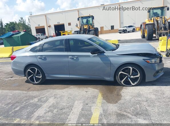 1HGCV1F47NA062142 2022 HONDA ACCORD Gray Սալոնի հետևի տեսք