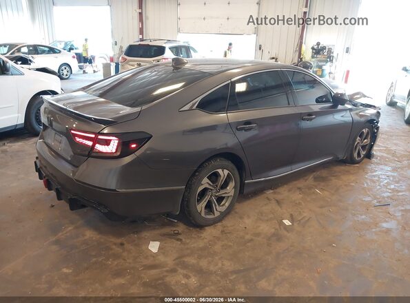 1HGCV1F48KA165985 2019 HONDA ACCORD Gray Задня права чверть