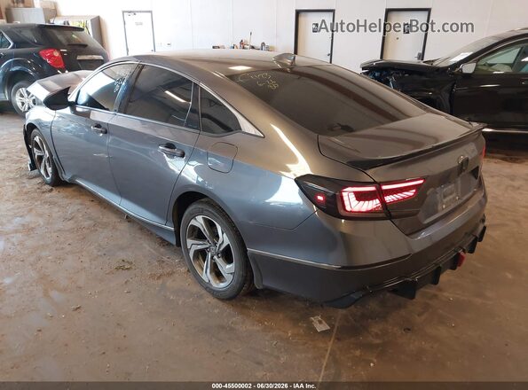 1HGCV1F48KA165985 2019 HONDA ACCORD Gray Задня ліва чверть
