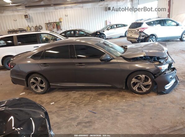 1HGCV1F48KA165985 2019 HONDA ACCORD Gray Вид задньої частини салону