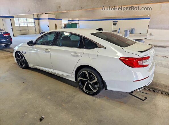 1HGCV1F48MA030668 2021 HONDA ACCORD White Հետևի ձախ