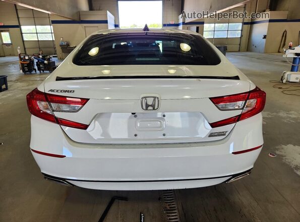 1HGCV1F48MA030668 2021 HONDA ACCORD White Հետևի տեսք