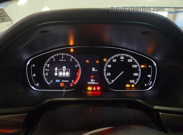 1HGCV1F48MA030668 2021 HONDA ACCORD White Սարքավորումների վահանակի տեսք