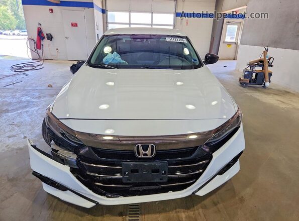 1HGCV1F48MA030668 2021 HONDA ACCORD White Դիմացի տեսք