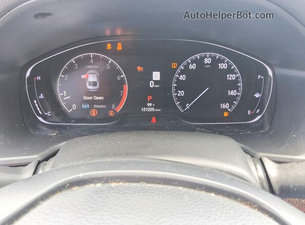 1HGCV1F48MA118975 2021 HONDA ACCORD Black Widok zestawu wskaźników