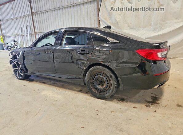 1HGCV1F48MA118975 2021 HONDA ACCORD Black Tył lewy