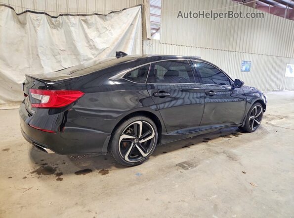 1HGCV1F48MA118975 2021 HONDA ACCORD Black Tył prawy