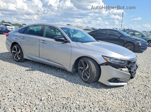 1HGCV1F48NA085686 2022 HONDA ACCORD Silver Передня права чверть
