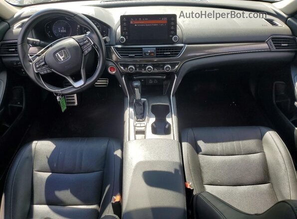 1HGCV1F48NA085686 2022 HONDA ACCORD Silver Вид панелі приладів