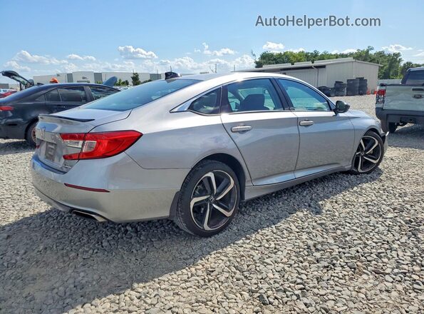 1HGCV1F48NA085686 2022 HONDA ACCORD Silver Задня права чверть