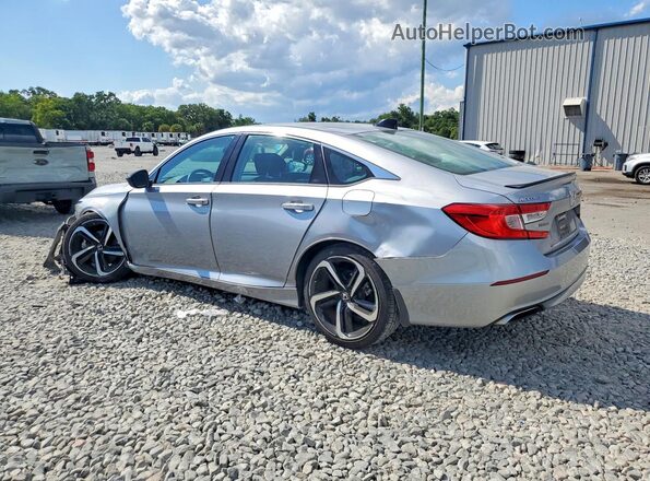 1HGCV1F48NA085686 2022 HONDA ACCORD Silver Задня ліва чверть