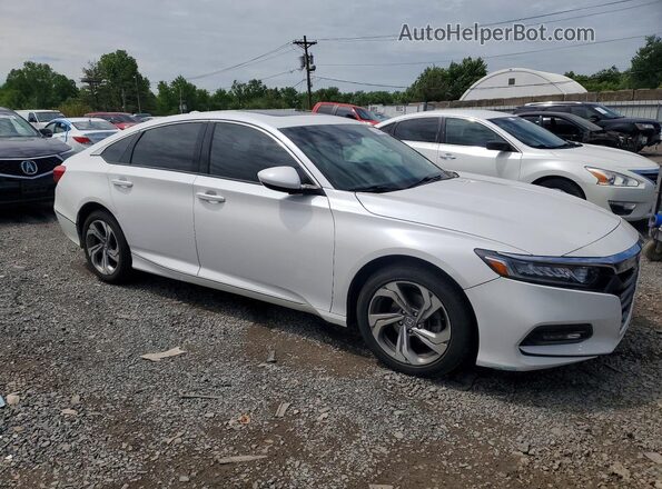 1HGCV1F49JA048723 2018 HONDA ACCORD White Передня права чверть