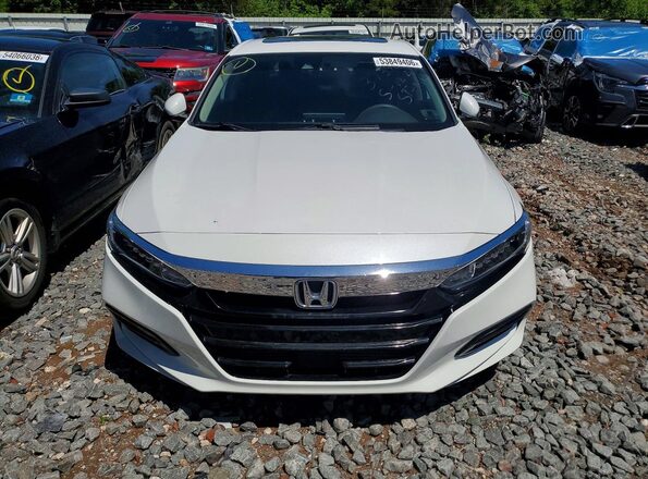 1HGCV1F49JA048723 2018 HONDA ACCORD White Вид спереду