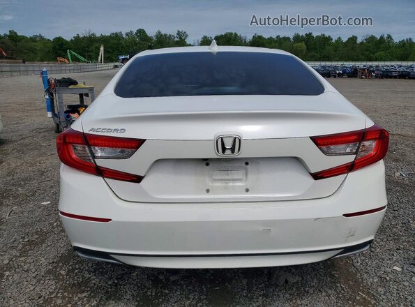1HGCV1F49JA048723 2018 HONDA ACCORD White Вид ззаду