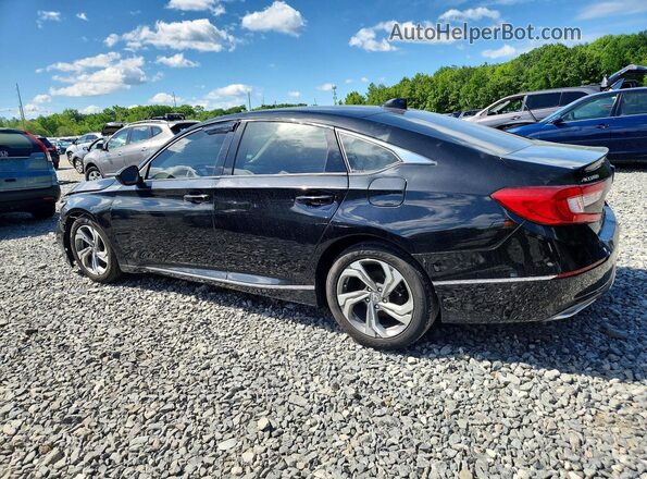 1HGCV1F49JA055591 2018 HONDA ACCORD Black Հետևի ձախ