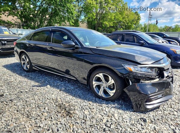 1HGCV1F49JA055591 2018 HONDA ACCORD Black Առջևի աջ