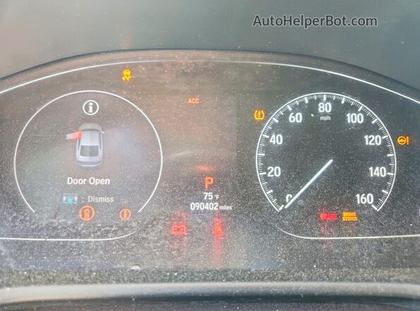 1HGCV1F49JA055591 2018 HONDA ACCORD Black Սարքավորումների վահանակի տեսք