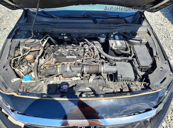 1HGCV1F49JA055591 2018 HONDA ACCORD Black Սալոնի հետևի տեսք
