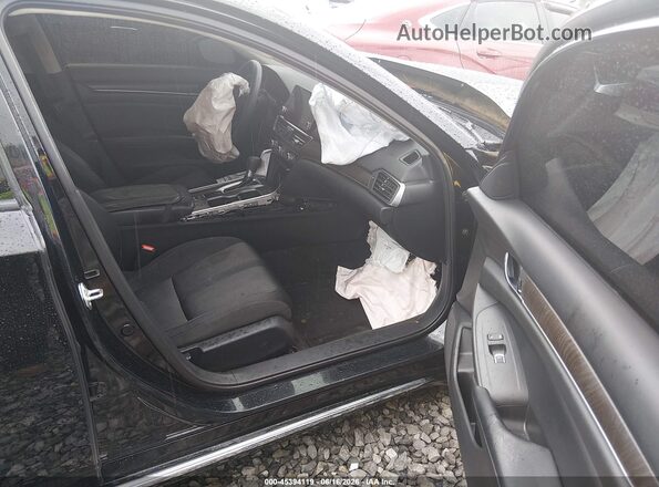 1HGCV1F49JA055607 2018 HONDA ACCORD Черный Вид салона спереди