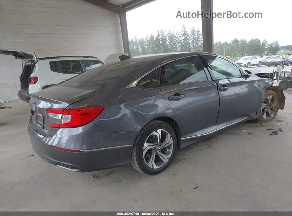 1HGCV1F49JA181725 2018 HONDA ACCORD Gray Tył prawy