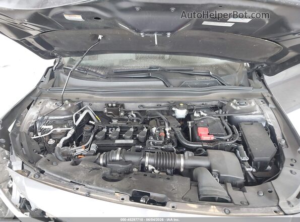 1HGCV1F49JA181725 2018 HONDA ACCORD Gray Widok z tyłu
