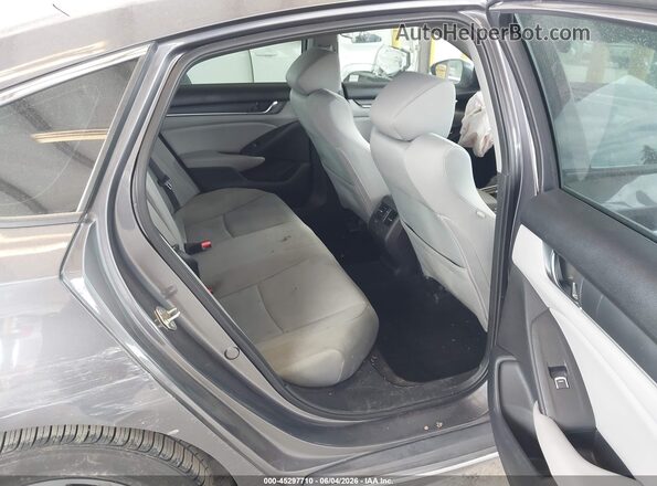 1HGCV1F49JA181725 2018 HONDA ACCORD Gray Widok naklejki z numerem VIN