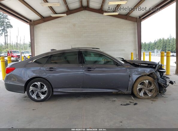 1HGCV1F49JA181725 2018 HONDA ACCORD Gray Widok wnętrza 360 stopni