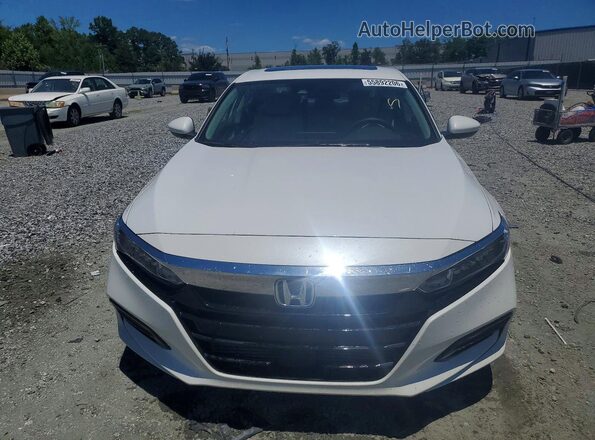 1HGCV1F49JA218448 2018 HONDA ACCORD White Widok z przodu