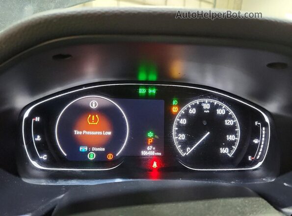 1HGCV1F49KA025735 2019 HONDA ACCORD Black Սարքավորումների վահանակի տեսք