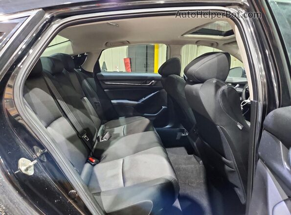 1HGCV1F49KA025735 2019 HONDA ACCORD Black Հետևի նստատեղերի տեսք