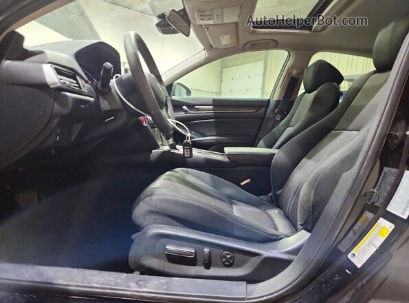 1HGCV1F49KA025735 2019 HONDA ACCORD Black Սալոնի դիմացի տեսք