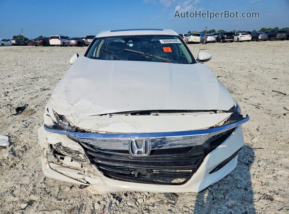 1HGCV1F49KA173819 2019 HONDA ACCORD White Widok z przodu