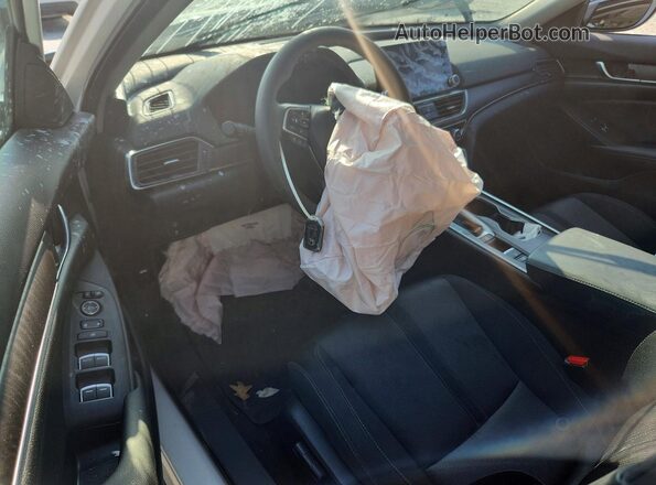 1HGCV1F49KA173819 2019 HONDA ACCORD White Widok deski rozdzielczej