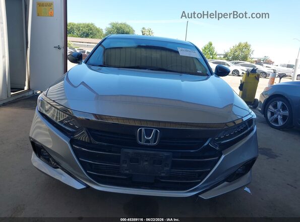 1HGCV1F49MA007044 2021 HONDA ACCORD Silver Vista del cuadro de instrumentos