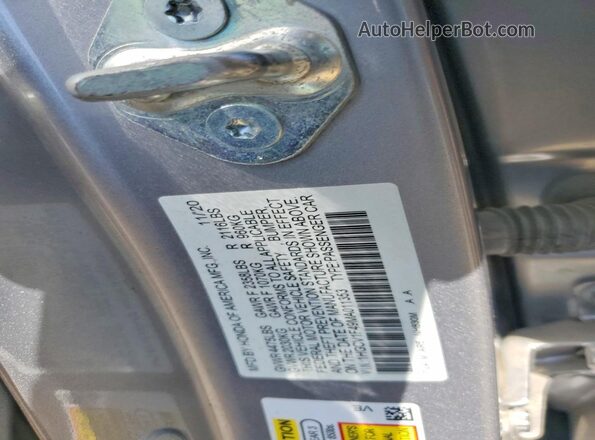 1HGCV1F49MA011353 2021 HONDA ACCORD Silver Engine compartment view