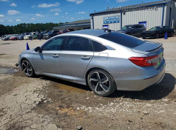 1HGCV1F49MA011353 2021 HONDA ACCORD Silver Rear left