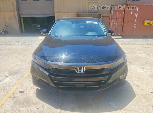 1HGCV1F49MA074095 2021 HONDA ACCORD Black წინა ხედი