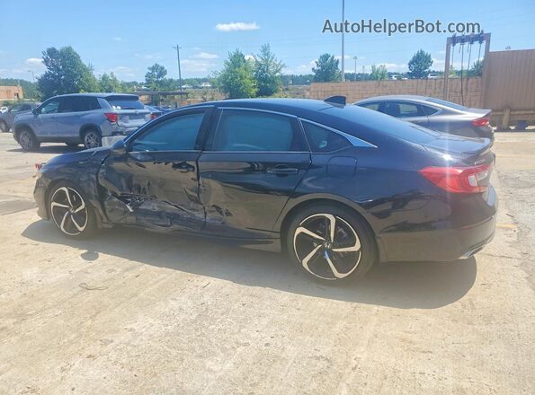 1HGCV1F49MA074095 2021 HONDA ACCORD Black უკანა მარცხენა