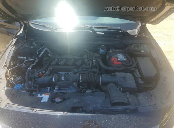 1HGCV1F49MA074095 2021 HONDA ACCORD Black უკანა სალონის ხედი